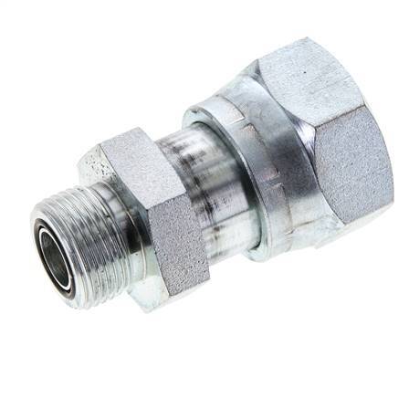 UN 1-7/16''-12 x UNS 1''-14 F/M Adaptador reductor de acero galvanizado ORFS 400 Bar - Hidráulico