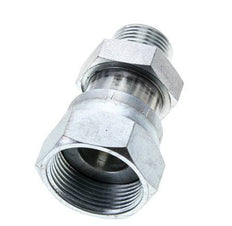 UN 1-7/16''-12 x UNS 1''-14 F/M Adaptador reductor de acero galvanizado ORFS 400 Bar - Hidráulico