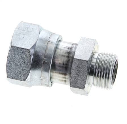 UN 1-7/16''-12 x UNS 1''-14 F/M Adaptador reductor de acero galvanizado ORFS 400 Bar - Hidráulico