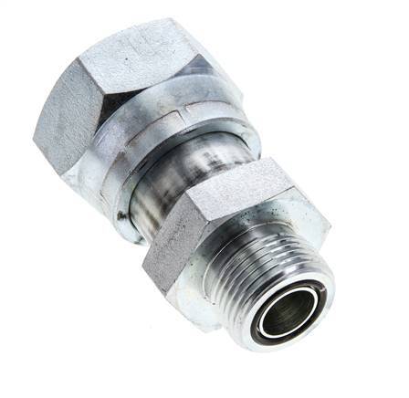 UN 1-7/16''-12 x UNS 1''-14 F/M Adaptador reductor de acero galvanizado ORFS 400 Bar - Hidráulico