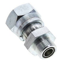 UN 1-7/16''-12 x UNS 1''-14 F/M Adaptador reductor de acero galvanizado ORFS 400 Bar - Hidráulico