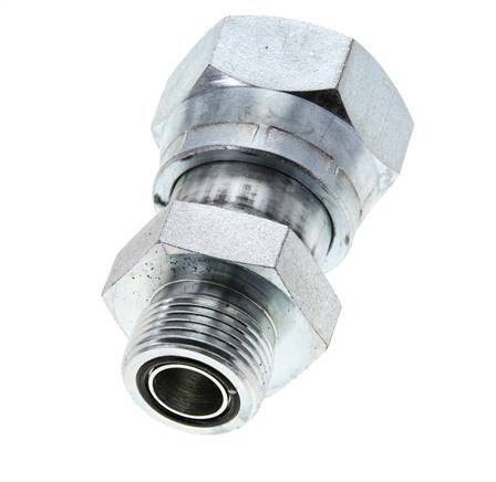 UN 1-7/16''-12 x UNS 1''-14 F/M Adaptador reductor de acero galvanizado ORFS 400 Bar - Hidráulico