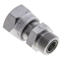 UN 1-7/16''-12 x UN 1-3/16''-12 F/M Adaptador Reductor de Acero Cincado ORFS 400 Bar - Hidráulico