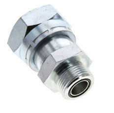 UN 1-11/16''-12 x UN 1-3/16''-12 F/M Adaptador Reductor de Acero Cincado ORFS 250 Bar - Hidráulico