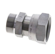 UN 1-11/16''-12 x UN 1-7/16''-12 F/M Adaptador Reductor de Acero Cincado ORFS 250 Bar - Hidráulico