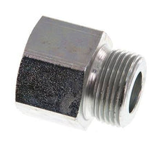 M22 x G 3/8'' M/F Adaptador Reductor de Acero Cincado 40 Bar - Hidráulico