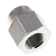 M22 x G 3/8'' M/F Adaptador Reductor de Acero Cincado 40 Bar - Hidráulico