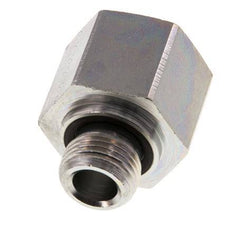 G 1/2'' x G 3/4'' M/F Adaptador Reductor de Acero Cincado 400 Bar - Hidráulico