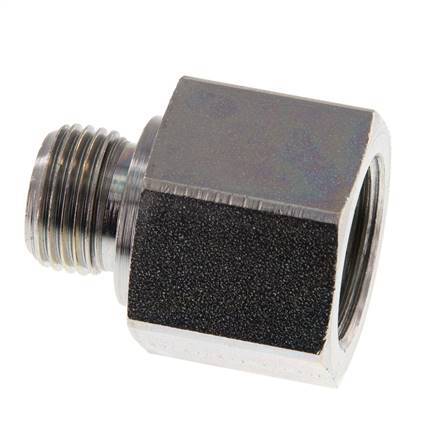 G 1/2'' x G 3/4'' M/F Adaptador Reductor de Acero Cincado 400 Bar - Hidráulico