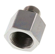 G 1/2'' x G 3/4'' M/F Adaptador Reductor de Acero Cincado 400 Bar - Hidráulico