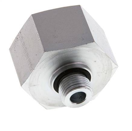 G 1/2'' x G 1 1/4'' M/F Adaptador Reductor de Acero Cincado 400 Bar - Hidráulico