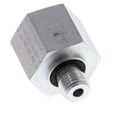 G 1/4'' x G 1/2'' M/F Adaptador reductor de acero galvanizado 630 barra - hidráulica [2 piezas]