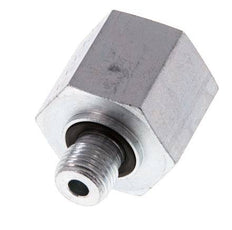 G 1/4'' x G 1/2'' M/F Adaptador reductor de acero galvanizado 630 barra - hidráulica [2 piezas]