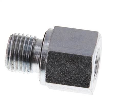 G 1/4'' x G 1/8'' M/F Adaptador reductor de acero cincado 630 barra - hidráulica [2 piezas]