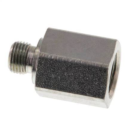 G 1/8'' x G 1/4'' M/F Adaptador reductor de acero cincado 630 barra - hidráulica [2 piezas]
