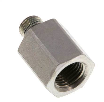 G 1/8'' x G 1/4'' M/F Adaptador reductor de acero cincado 630 barra - hidráulica [2 piezas]