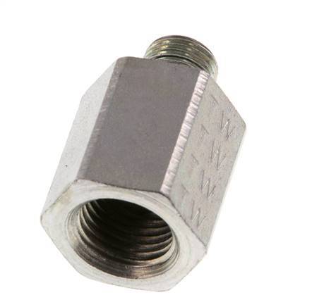 G 1/8'' x G 1/4'' M/F Adaptador reductor de acero cincado 630 barra - hidráulica [2 piezas]