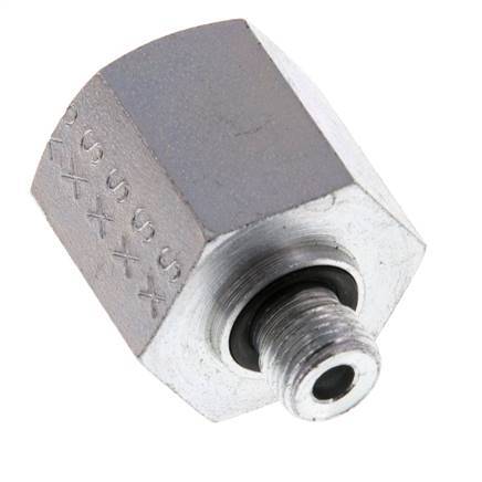 G 1/8'' x G 3/8'' M/F Adaptador reductor de acero galvanizado 630 Bar - Hidráulico