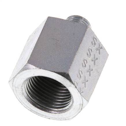 G 1/8'' x G 3/8'' M/F Adaptador reductor de acero galvanizado 630 Bar - Hidráulico