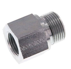 G 3/4'' x G 1/2'' M/F Adaptador Reductor de Acero Cincado 400 Bar - Hidráulico