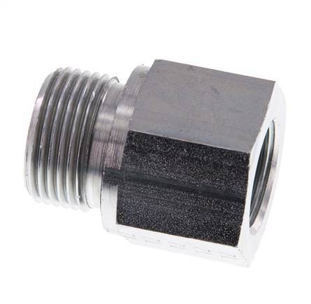 G 3/4'' x G 1/2'' M/F Adaptador Reductor de Acero Cincado 400 Bar - Hidráulico