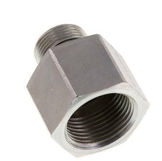 G 3/4'' x G 1'' M/F Adaptador Reductor de Acero Cincado 400 Bar - Hidráulico