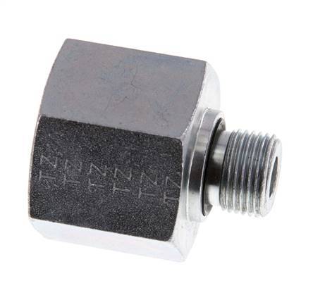 G 3/8'' x G 3/4'' M/F Adaptador Reductor de Acero Cincado 400 Bar - Hidráulico