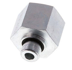 G 3/8'' x G 3/4'' M/F Adaptador Reductor de Acero Cincado 400 Bar - Hidráulico