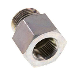 G 1'' x G 3/4'' M/F Adaptador Reductor de Acero Cincado 400 Bar - Hidráulico