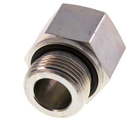 G 1'' x G 3/4'' M/F Adaptador Reductor de Acero Cincado 400 Bar - Hidráulico