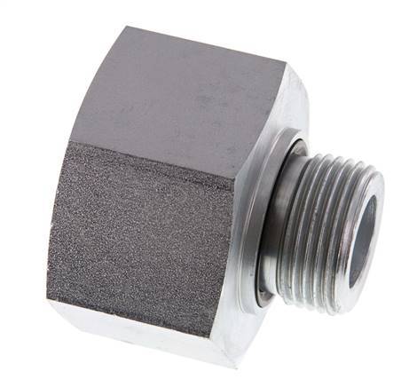 G 1'' x G 1 1/2'' M/F Adaptador Reductor de Acero Cincado 315 Bar - Hidráulico