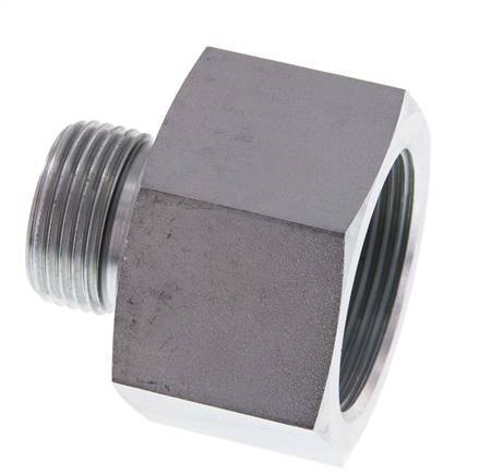 G 1'' x G 1 1/2'' M/F Adaptador Reductor de Acero Cincado 315 Bar - Hidráulico