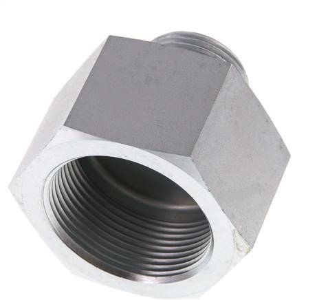 G 1'' x G 1 1/2'' M/F Adaptador Reductor de Acero Cincado 315 Bar - Hidráulico