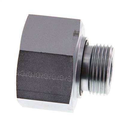 G 1'' x G 1 1/4'' M/F Adaptador Reductor de Acero Cincado 400 Bar - Hidráulico
