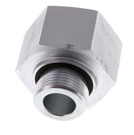 G 1'' x G 1 1/4'' M/F Adaptador Reductor de Acero Cincado 400 Bar - Hidráulico