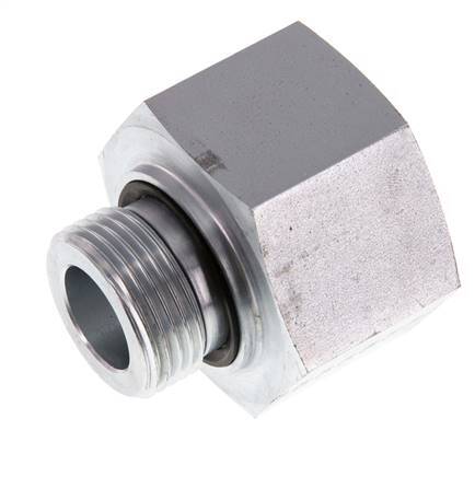 G 1'' x G 1 1/4'' M/F Adaptador Reductor de Acero Cincado 400 Bar - Hidráulico