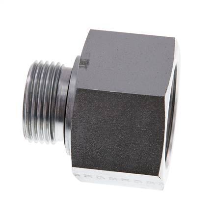 G 1'' x G 1 1/4'' M/F Adaptador Reductor de Acero Cincado 400 Bar - Hidráulico