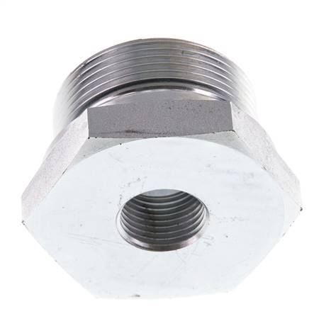 G 1 1/2'' x G 1/2'' M/F Adaptador reductor de acero galvanizado 315 Bar - Hidráulico