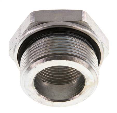 G 1 1/2'' x G 1'' M/F Adaptador reductor de acero galvanizado 315 Bar - Hidráulico