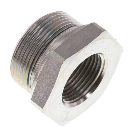 G 1 1/2'' x G 1'' M/F Adaptador reductor de acero galvanizado 315 Bar - Hidráulico