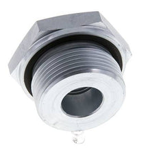 G 1 1/4'' x G 1/2'' M/F Adaptador Reductor de Acero Cincado 400 Bar - Hidráulico