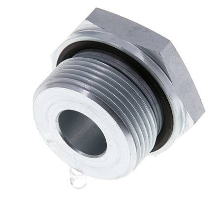 G 1 1/4'' x G 1/2'' M/F Adaptador Reductor de Acero Cincado 400 Bar - Hidráulico