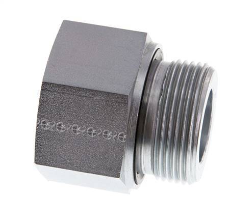 G 1 1/4'' x G 1'' M/F Adaptador Reductor de Acero Cincado 400 Bar - Hidráulico