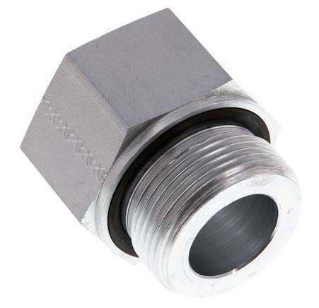 G 1 1/4'' x G 1'' M/F Adaptador Reductor de Acero Cincado 400 Bar - Hidráulico