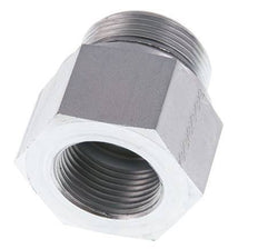 G 1 1/4'' x G 1'' M/F Adaptador Reductor de Acero Cincado 400 Bar - Hidráulico