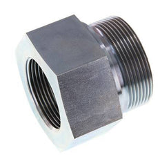 G 2'' x G 1 1/2'' M/F Adaptador Reductor de Acero Cincado 160 Bar - Hidráulico