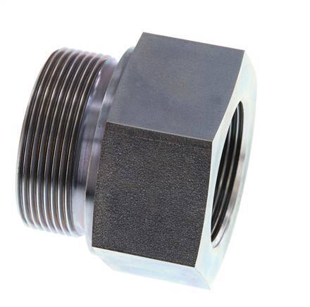 G 2'' x G 1 1/2'' M/F Adaptador Reductor de Acero Cincado 160 Bar - Hidráulico