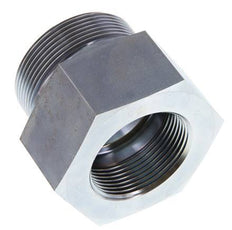 G 2'' x G 1 1/2'' M/F Adaptador Reductor de Acero Cincado 160 Bar - Hidráulico