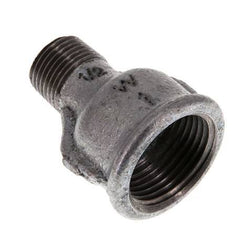 R 1/2'' x Rp 1'' M/F Zinc plated Cast iron Reducing Adapter 25 Bar [2 Pieces]