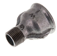 R 1/2'' x Rp 1'' M/F Zinc plated Cast iron Reducing Adapter 25 Bar [2 Pieces]